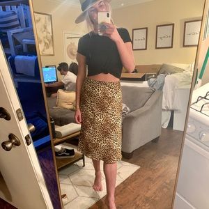 Cheetah Midi Skirt - Socialite